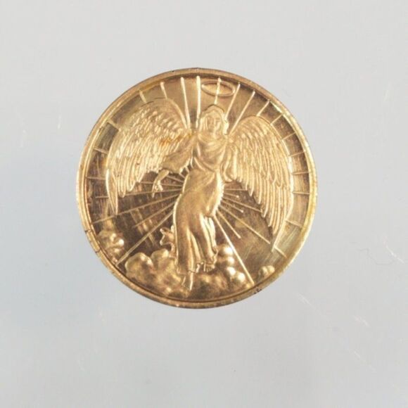 Vintage 5 Token Coin Lot Guardian Angel Eagle Stars Belmont Park Sawgrass Lanes - Picture 5 of 13